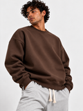 Essential Crewneck Sweatshirt – Brown