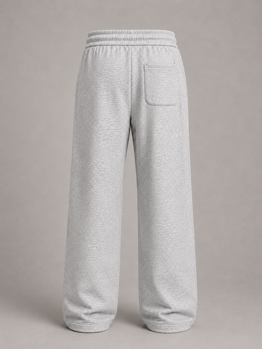 Wide-Leg Fleece Sweatpants - Heather Gray