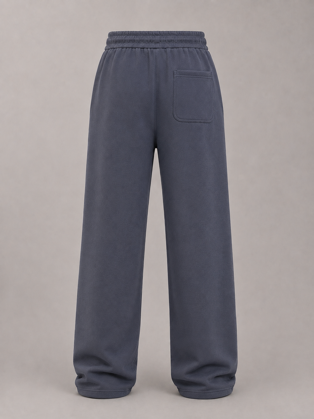 Wide-Leg Fleece Sweatpants - Slate Blue-Gray
