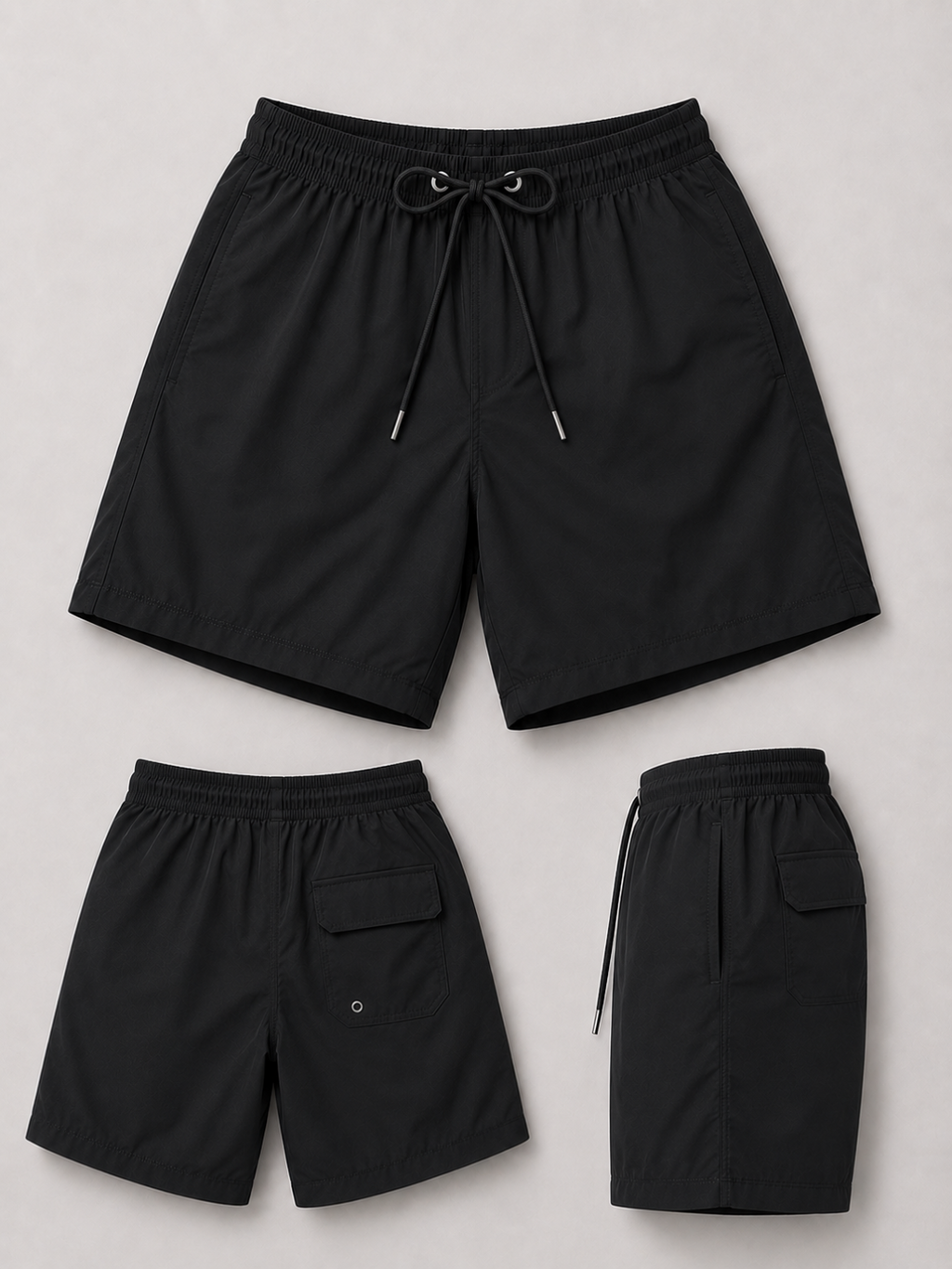 Men's Essential Swim Shorts - Black