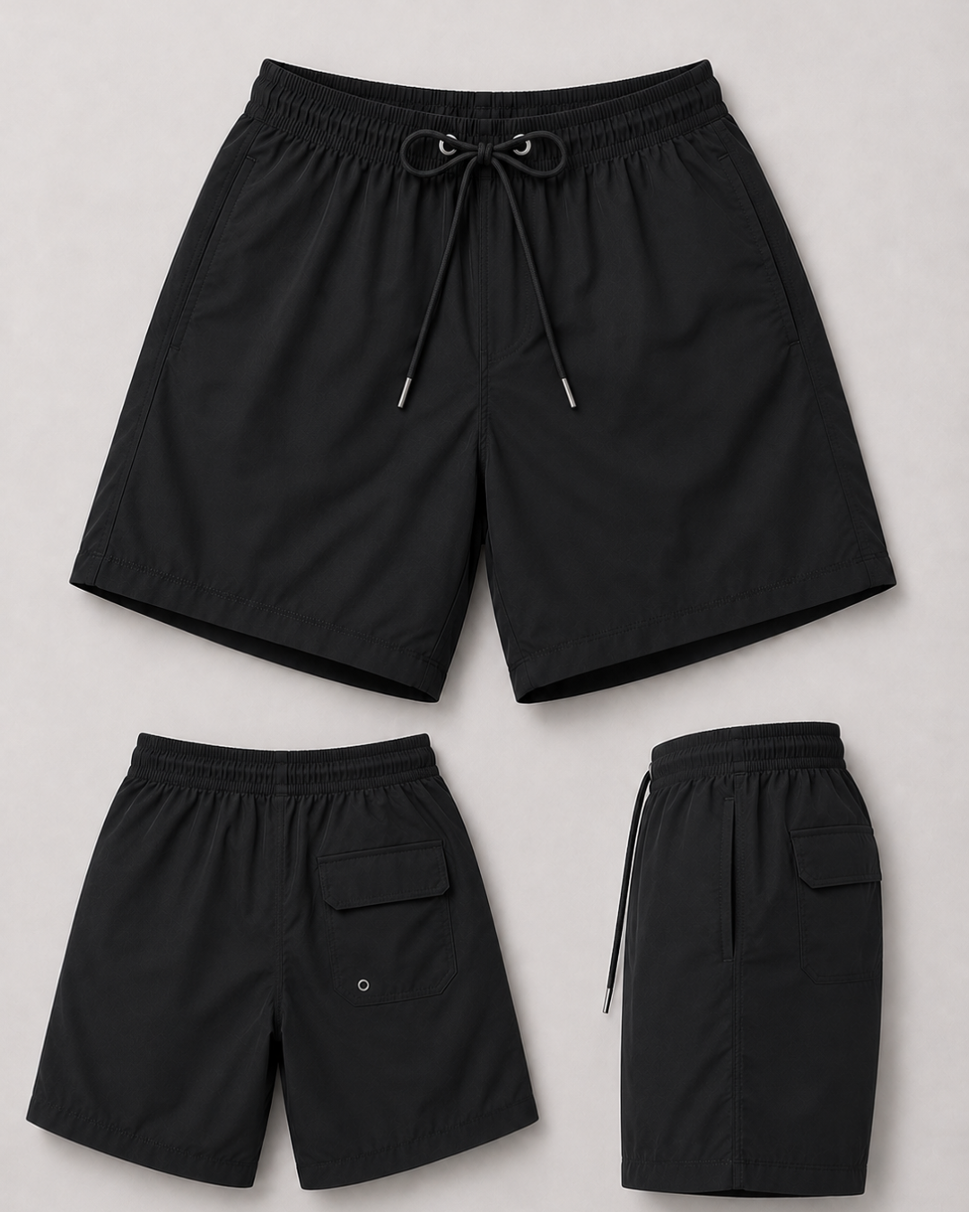 Men's Essential Swim Shorts - Black