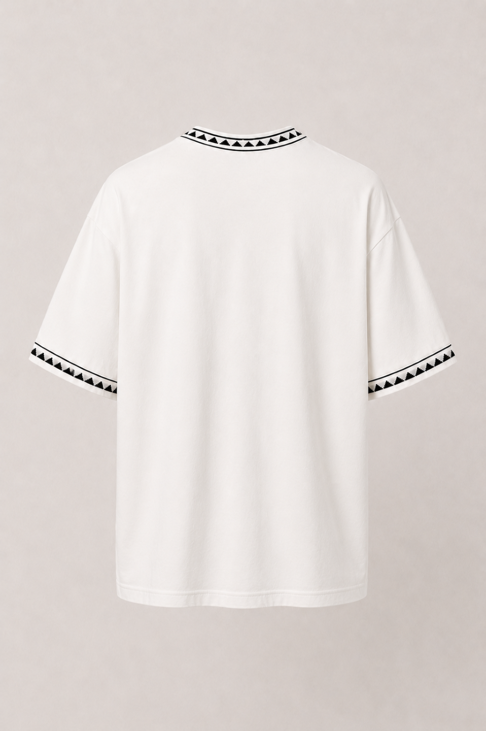White Triangle Trim T-Shirt