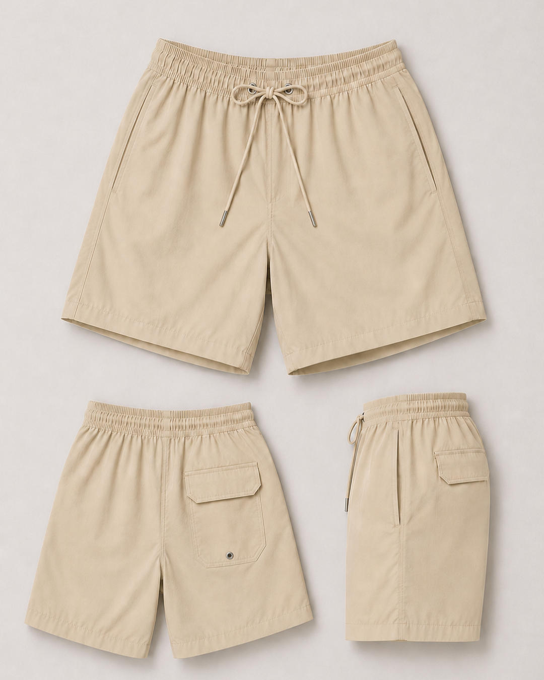 Men's Essential Swim Shorts - Biege
