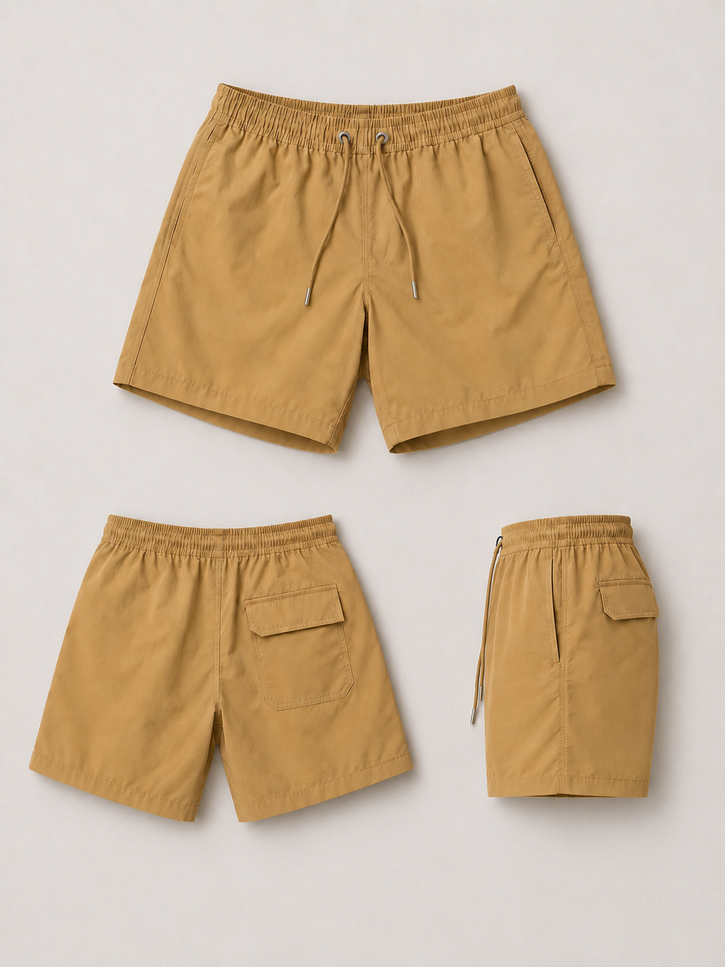 Men's Essential Swim Shorts - Brown