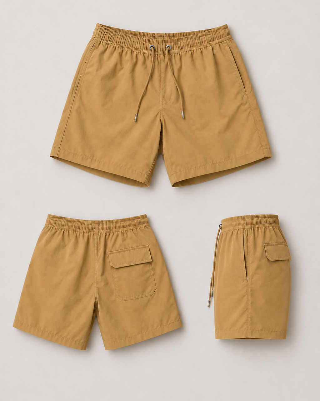 Men's Essential Swim Shorts - Brown