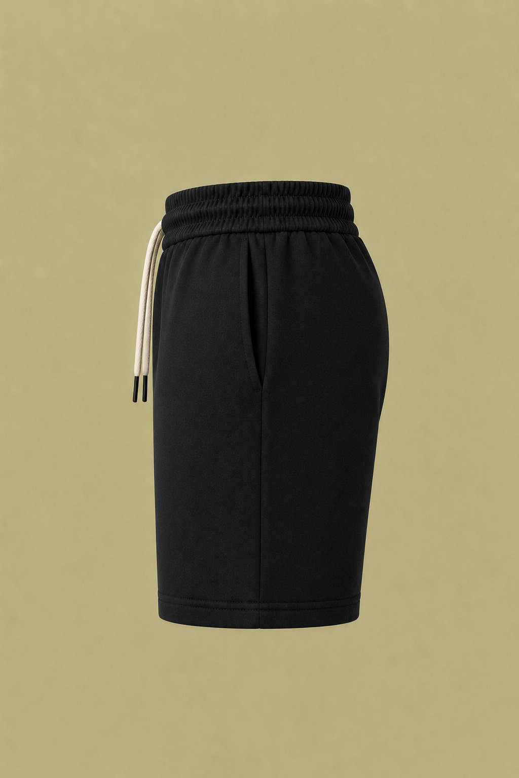 Premium Fleece Sweat Shorts – Black