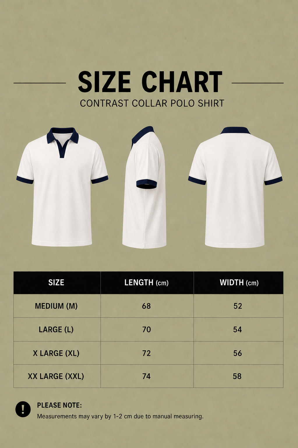 White Midnight Edge Polo