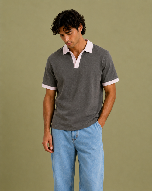 Light-Grey Jeans Midnight Edge Polo