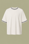 White Triangle Trim T-Shirt