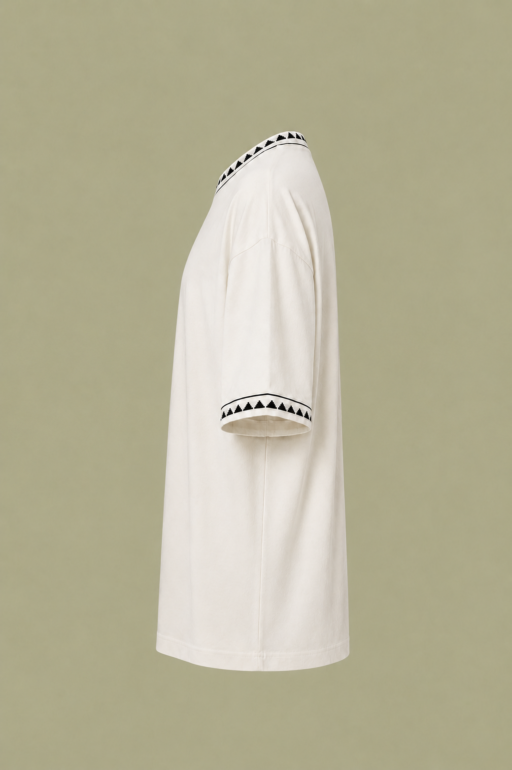 White Triangle Trim T-Shirt