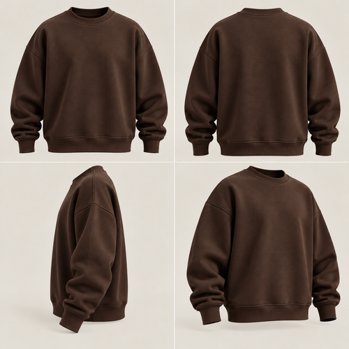 Essential Crewneck Sweatshirt – Brown